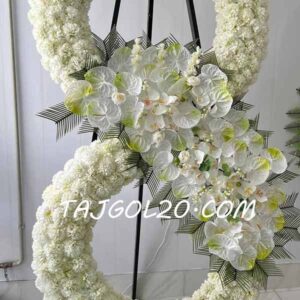 تاج گل مصنوعی دو طبقه درباری طرح النا